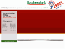Tablet Screenshot of buschenschank-zach.at
